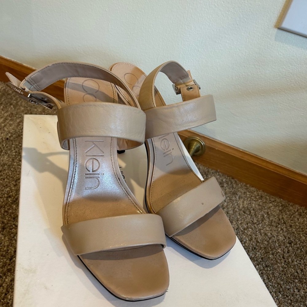 Calvin Klein Women's Beige Heels